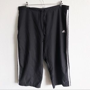 adidas Pants - Adidas | 3-Stripe Black Cropped Sweatpants XL adidas Pants - Adidas | 3-Stripe Black Cropped Sweatpants XL